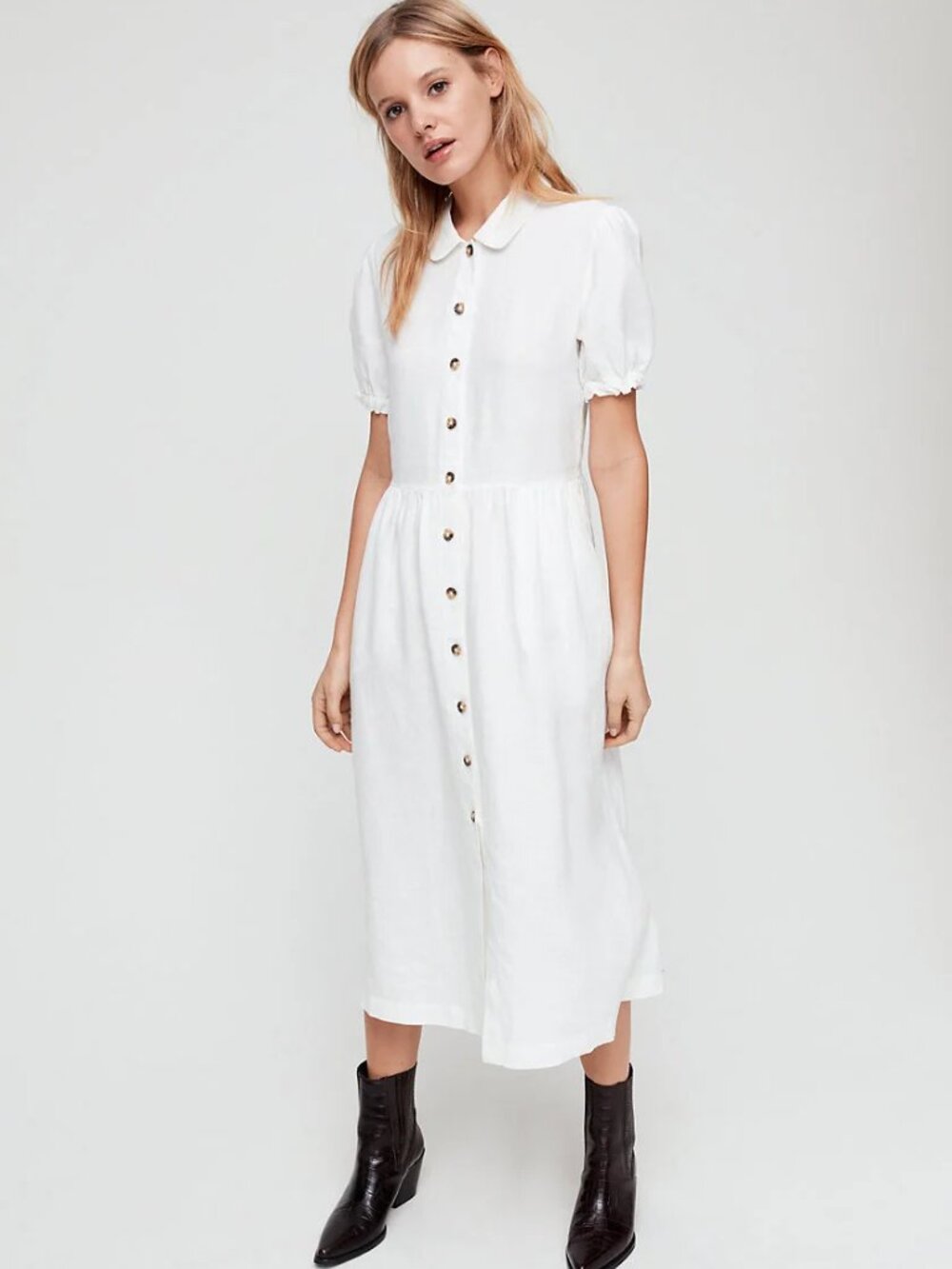 Aritzia Wilfred Naeva Linen Dress - new with tags